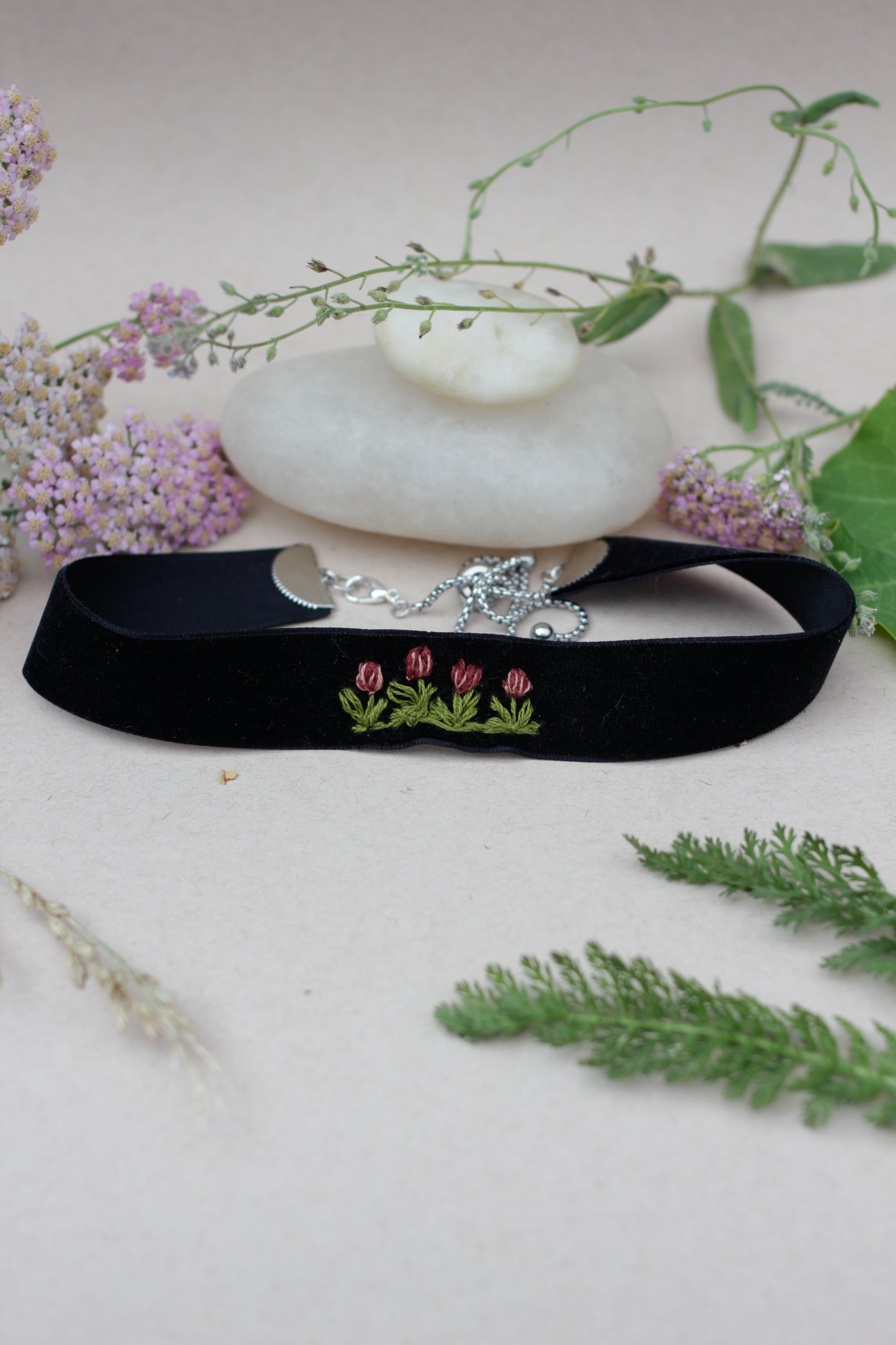 Midnight Tulip Choker